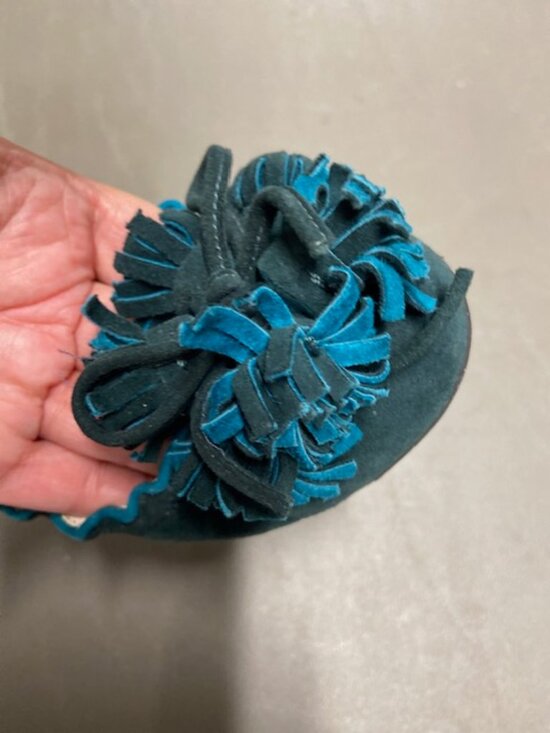 MIU MIU FLAT TEAL/GREEN 7.5 - Picture 2 of 6